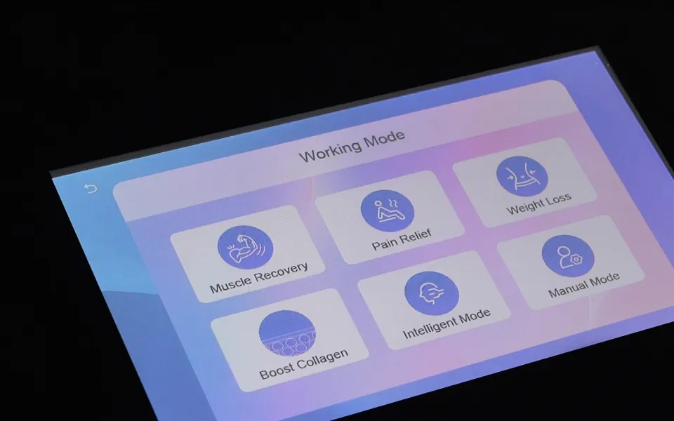 different modes design of Magique Power’s commercial red light therapy bed