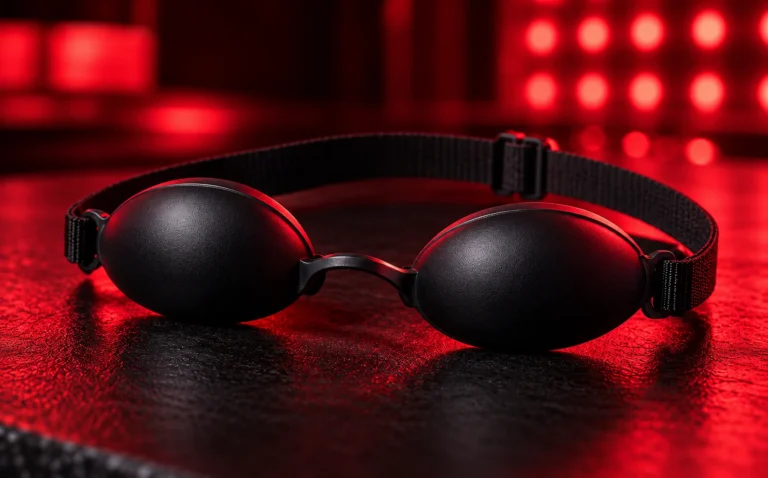 Eye protection goggles for red light therapy